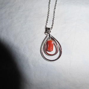 Natural coral necklace